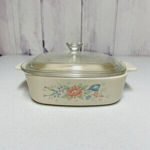 Corning Ware Symphony Casserole 1 Liter A-1-B With Clear Lid